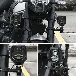 Фара додаткова Bi-LED Квадрата 65x65x50 мм 10-80V W/W P-66-40W 4 390 (Біле Світло) - мініатюра 7