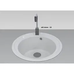 Кухонна мийка Adamant SUN old stone d 510x200 мм, без крила d 51 - мініатюра 2