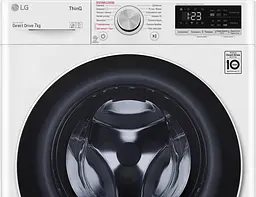 Пральна машина LG з фронтальним завантаженням F2V5HS0W, 7кг, 1200, A+++-20%, Пар, глибина 45см, Дисплей, Інвертор, Білий (F2V5HS0W) - мініатюра 11