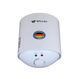 Водонагрівач WILLER Palermo, 1500 Вт, "мокрий" ТЕН, 6 л, Slim, вертикальний, білий (AEV-06R)