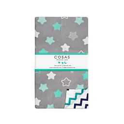 Дитяча постільна білизна в ліжечко MINT STARS COSAS (4822070485275) - мініатюра 4