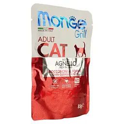 Вологий корм Monge Cat Grill Adult ягня 85 г (70013628) - мініатюра 3
