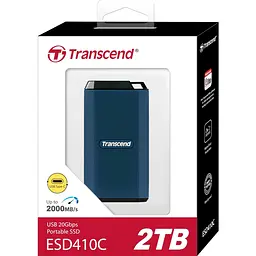 Накопичувач SSD Transcend SSD 2TB Transcen USB 3.2 Gen 2x2 Type-C (TS2TESD410C) (FFMSTR02169) - мініатюра 4