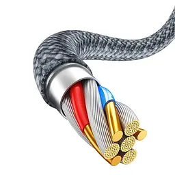 Кабель Baseus Dynamic Series Fast Charging Data Cable USB to iP 2.4 A 2 m Grey (CALD000516) - мініатюра 5