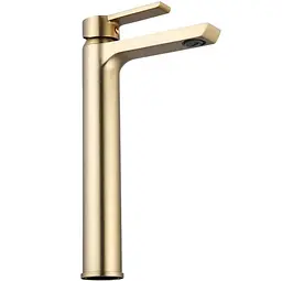 Змішувач для умивальника Rea Argus brushed gold високий REA-B6412, Золотий - мініатюра 4