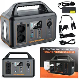 Портативна електростанція Volt Polska Travel Powerbox 1200 (600W) 560Wh - мініатюра 3