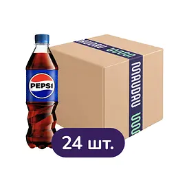 Упаковка напою Pepsi Cola безалкогольний сильногазований 0.5 л х 24 шт.