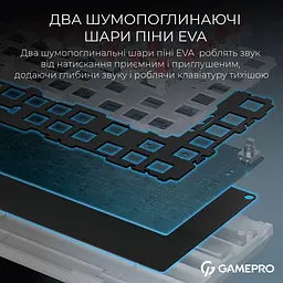 Клавіатура GamePro Asgard Valhalla 75% Exploded QLAB Orange Switches (MK160W Pro) - мініатюра 11