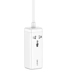 Мережевий зарядний пристрій подовжувач Ldnio SC1418 2 USB/2 Type-C QC PD 1 розетка 2m білий - мініатюра 3