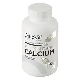 Вітаміни та мінерали OstroVit Vitamin D3 + K2 + Calcium 90 таблеток - мініатюра 2
