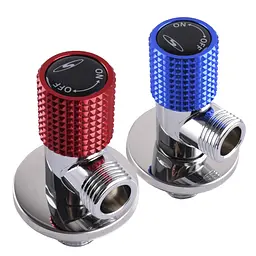 Комплект кранів кутових кераміка Solomon Exclusive 1/2″X1/2″ 9889 Red/Blue (комплект 2шт.) 000025175 - мініатюра 4