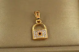Кулон Xuping Jewelry Замок кохання 1,3 см золотистий