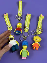 Брелок гумовий Simpsons "Сімсони" 1408, фігурка 6 см, загальна довжина 22 см