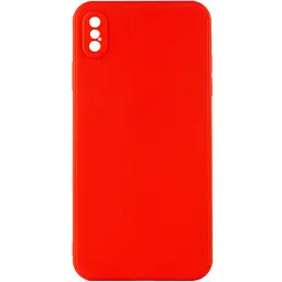 Силіконовий чохол Candy Full Camera для Apple iPhone X / XS (5.8) Червоний / Red