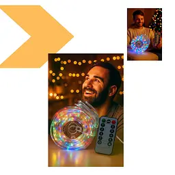 Гірлянда XPRO кольорова з пультом на 350 ламп (47933-LIGHT 350-rgb_237) - мініатюра 6