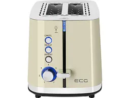 Тостер ECG ST 2766 Vintage Vanilla - мініатюра 2