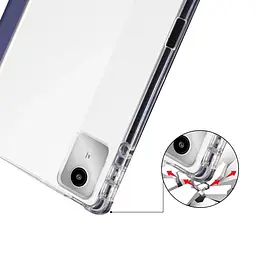 Чохол-книжка BeCover Soft Edge з кріпленням для стілусу для Lenovo Tab M11 -2024 TB-TB330FU/Xiaoxin Pad 11 -2024 11" Deep Blue (712539) - мініатюра 3