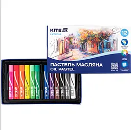 Пастель масляна Kite Creative 12 кольорів (K-200-12) - мініатюра 2