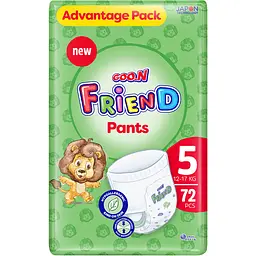 Підгузки-трусики Goo.N Friend Pants унісекс розмір 5 (12-17 кг) 72 шт.