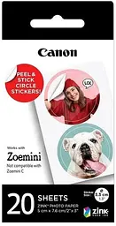 Папір ZINK™ 1.3 у вигляді круглих наліпок 20 арк. Canon teh0014925