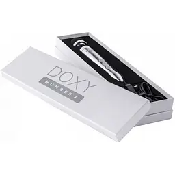 Вибратор Doxy Number 3 Silver Очень мощный -микрофон в металлическом корпусе, 28х4.5 см серебристый - миниатюра 4