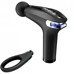 Бездротовий ручний перкусійний масажер пістолет з 4 насадками Fascial Gun HB-005