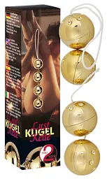 Вагінальні кульки - Orgasmuskugeln Gold 4er-Set Orion 61325121500000 97098 - мініатюра 2