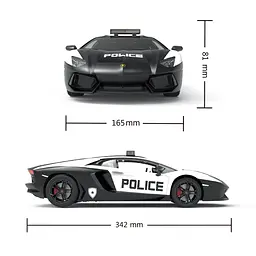 Автомобіль KS Drive на р/у Lamborghini Aventador Police 1:14, 2.4Ghz (114GLPCWB) - мініатюра 6