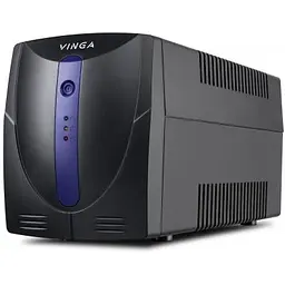 Пристрій безперебійного живлення Vinga LED 600VA plastic case (VPE-600P) - мініатюра 1