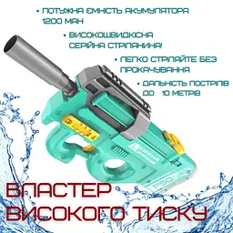 Водяний бластер електричний на акумуляторі 2 режими портативний водний автомат Combuy det0018990 - мініатюра 2