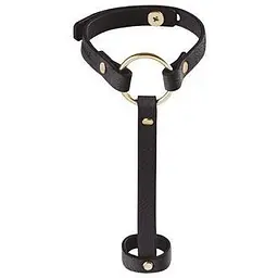 Пара браслетів на зап'ястя і палець Bijoux Indiscrets MA Hand Bracelet Harness Black екошкіра One size - мініатюра 2