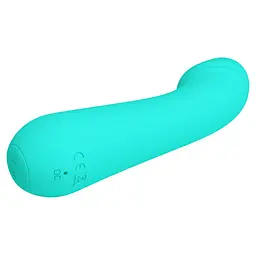 Вібратор для точки G Pretty Love Cetus 15 см блакитний - мініатюра 5