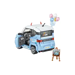 Конструктор LOZ mini Автомобіль MINI блакитний (1131) - мініатюра 3