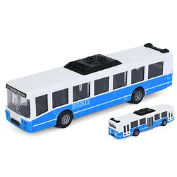 Автобус інерційний 16 см з гумовими колесами (в асортименті)