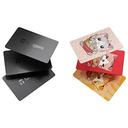 Криптогаманці Tangem Wallet Family Pack – 2 набори по 3 картки Black + Ramen Cat