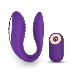 Вібратор для пар Toyz4Lovers Passion, 10 см (фіолетовий)
