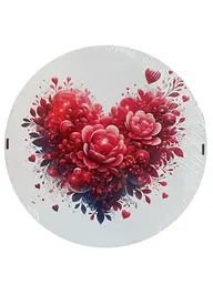 Подарункова коробка кругла (ХДФ) 19x10 см. №31