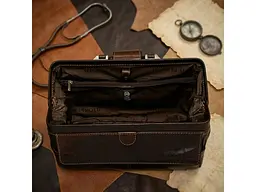 Саквояж із натуральної шкіри Italico 8051 коричневий 38×23 (з ручкою 30)×21 см TONY PEROTTI sum0029139 - мініатюра 7