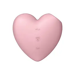 Вакуумний стимулятор Satisfyer Cutie Heart Light Red - мініатюра 5