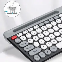 Клавіатура з мишкою бездротова + BT ZYG 806 / Комплект 2 в 1 клавіатура + мишка / Bluetooth клавіатура з підставкою для телефону - мініатюра 4