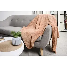 Плед Soho Wheatear plush, 200х150 см, бежевий (1213К) - мініатюра 5