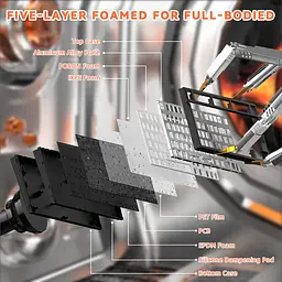 Ігрова дротова магнітна клавіатура Attack Shark R82 / Дротове підключення / Magnetic Switch / Grey - мініатюра 2