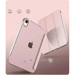 Чохол-книжка BeCover Tri Fold Hard для Apple iPad Mini 7 2024 Pink (712454) - мініатюра 2