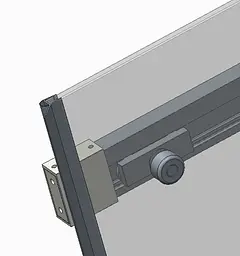 Двері в нішу Koer SR SD02-120x200-TR-01 прозоре скло Easy Clean 8 мм, хром KR5384, універсальні, прозорий, хром - мініатюра 2