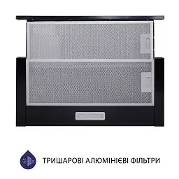 Витяжка телескопічна Minola HTL 5714 BL 1100 LED - мініатюра 3
