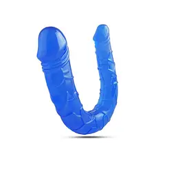 Двосторонній фалоімітатор Toyz4lovers Twin Pley, 15 см (синій) - мініатюра 3