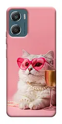 Чохол Demsky Pinky cat для Motorola Moto G06