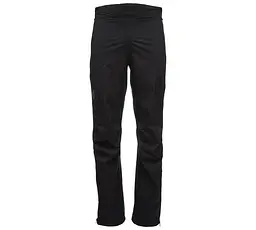 Чоловічі штани Black Diamond Stormline Stretch FL ZP Rain Pants S Чорний