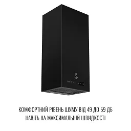 Витяжка пристінна Perfelli Design Quadro 36 Nero Silenzio - мініатюра 3