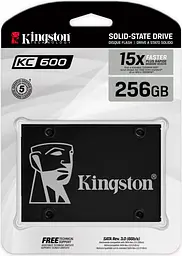 SSD накопичувач Kingston KC600 256GB (SKC600/256G) [81579] - мініатюра 3